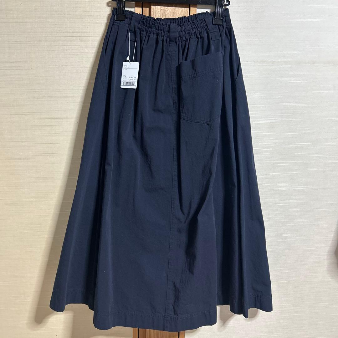 バスコbasco マリ―スカート　コットンツイルのボックスタックスカート