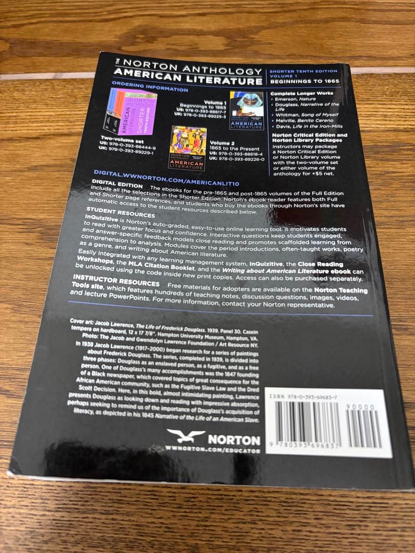 洋書 The Norton Anthology American Literature