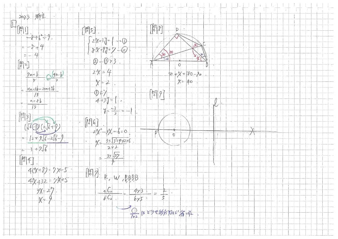 限定割引 塾講師オリジナル数学解説 全問動画付 2023 35都道府県公立高入試