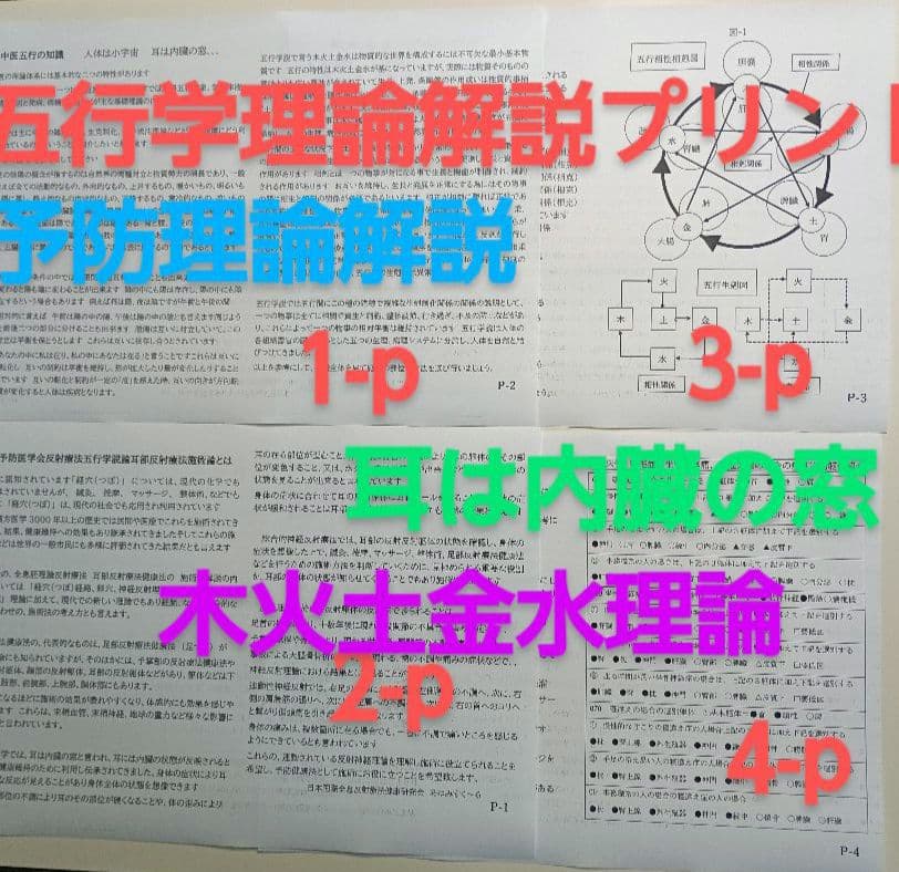 BP32:耳つぼ：臨床例60例集+チャート2+解説プリント（ジュエリー必須）プロ
