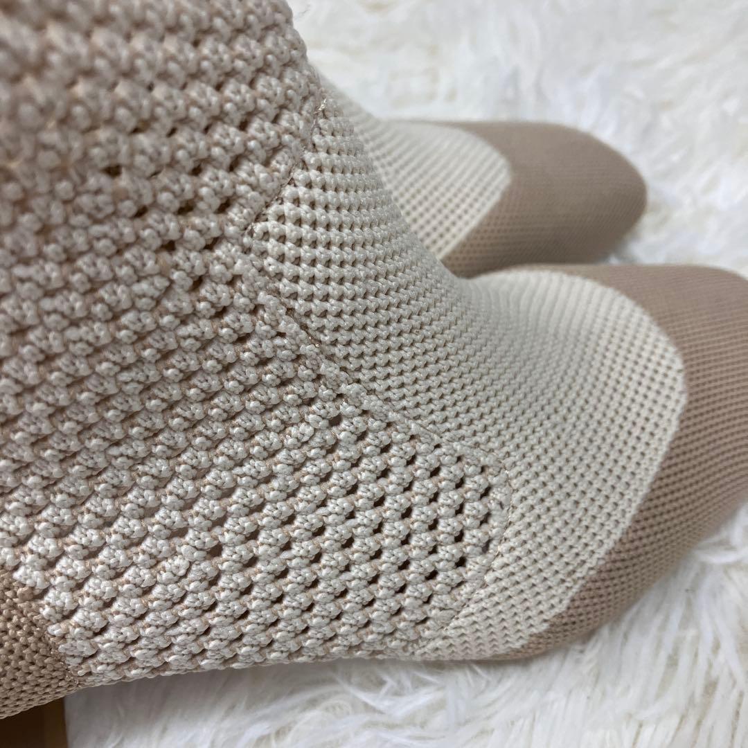 極美品✨VIVAIA ニットショートブーツ スクエアトゥ 37.5 サステナブル