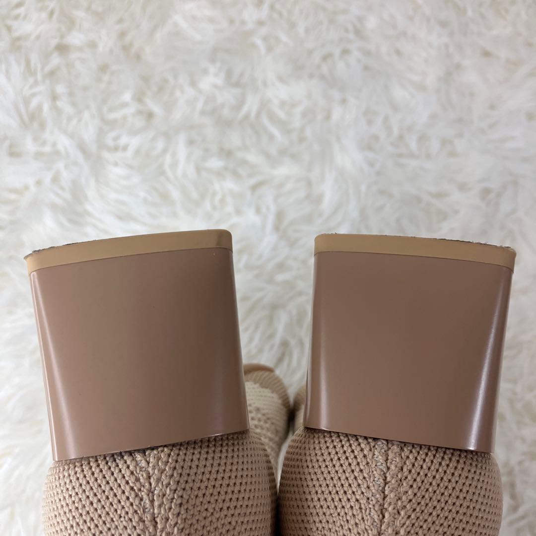 極美品✨VIVAIA ニットショートブーツ スクエアトゥ 37.5 サステナブル