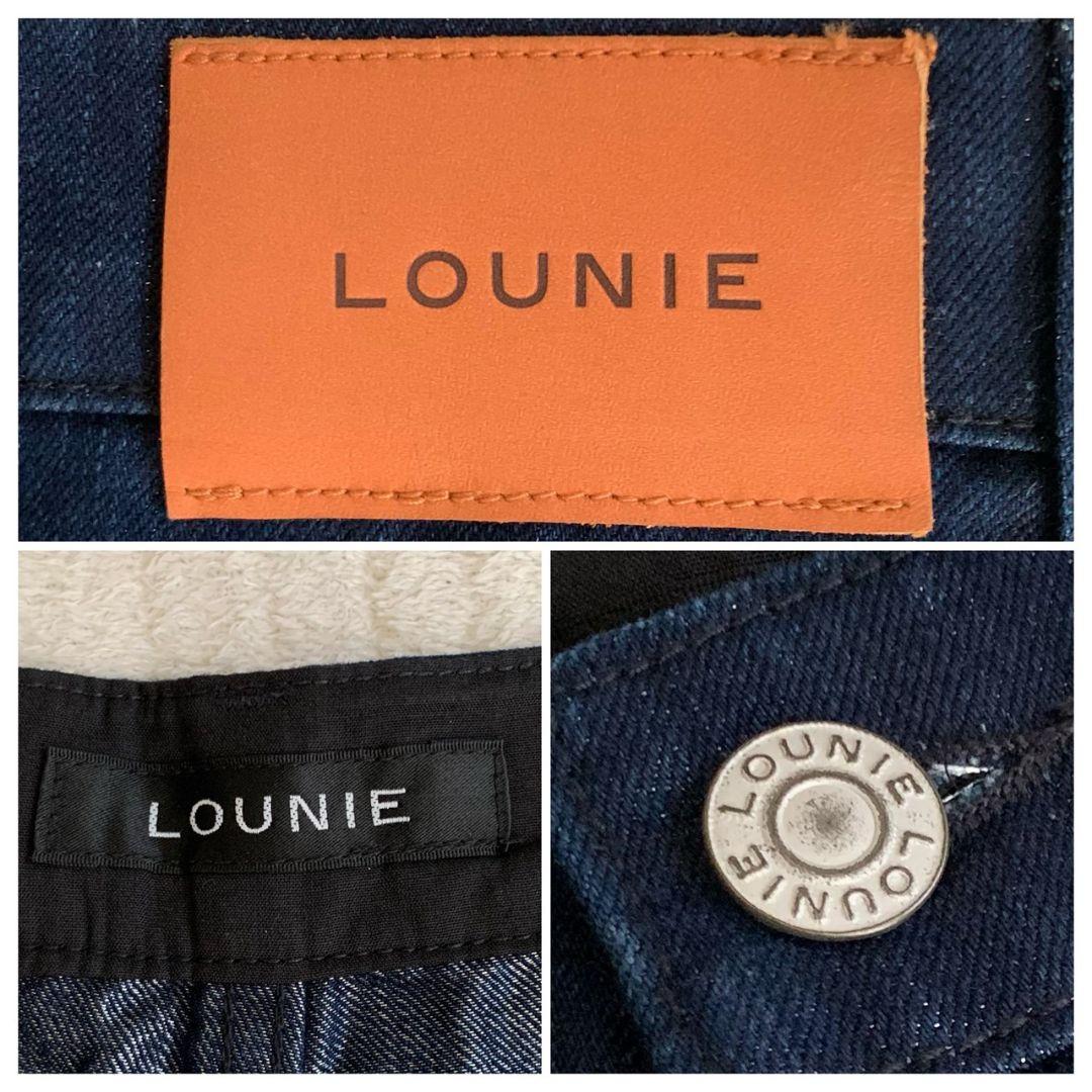 【新品未使用】LOUNIE ラメデニムカーヴィパンツ ハイウエスト 38
