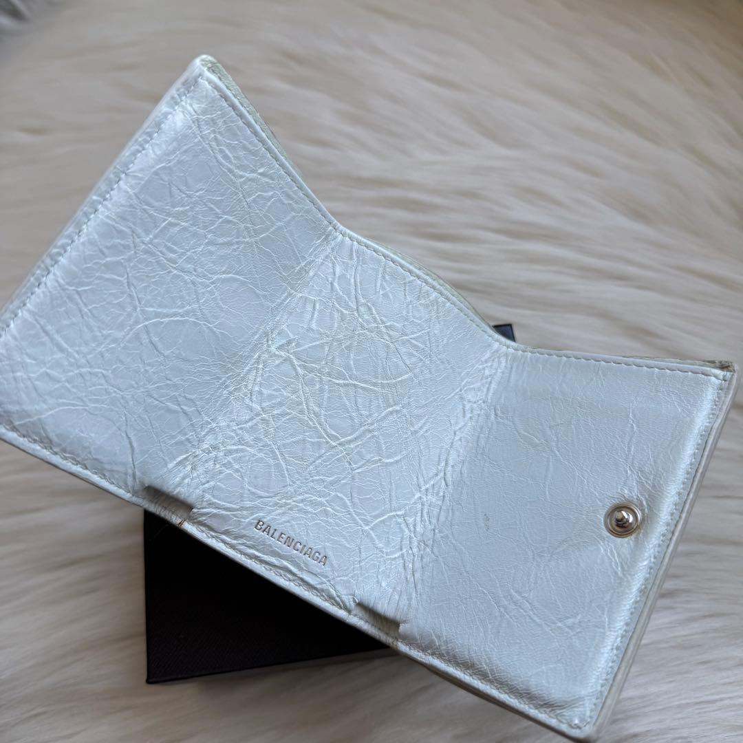 専用 バレンシアガ ペーパー ミニウォレット グラフィティ レザー 三つ折り財布