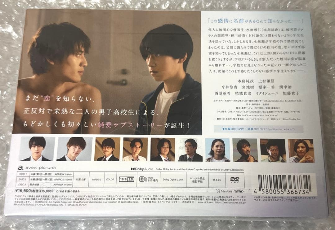 未成年～未熟な俺たちは不器用に進行中～ DVD BOX〈3枚組〉