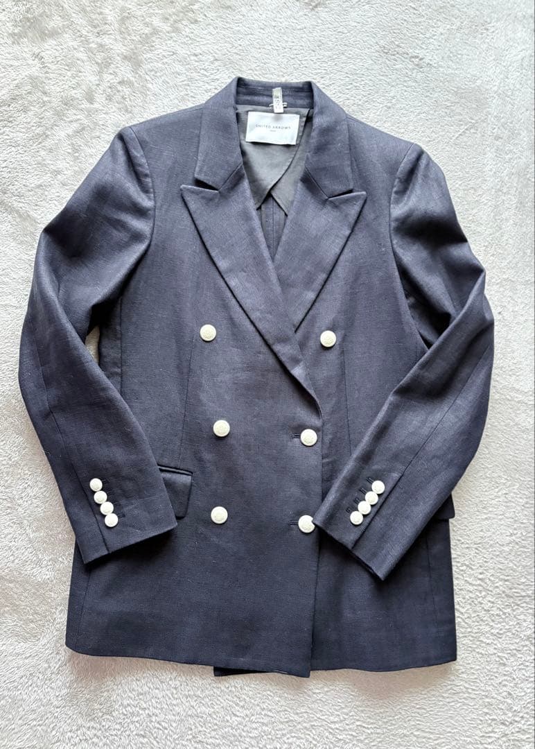 【美品】UNITED ARROWS 紺色　テーラードジャケット　38