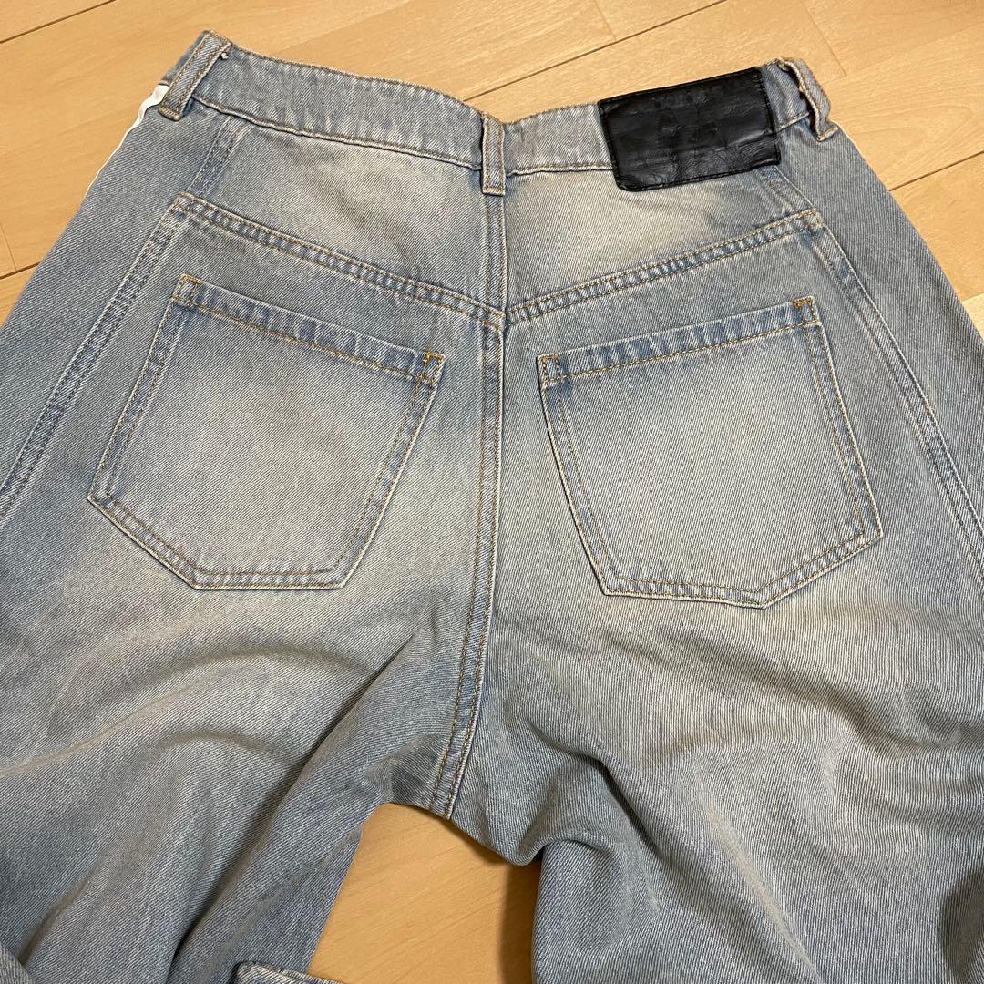 新品26】ADILENIUMシーズン3 バナナフィット ウォッシュドデニムパンツ