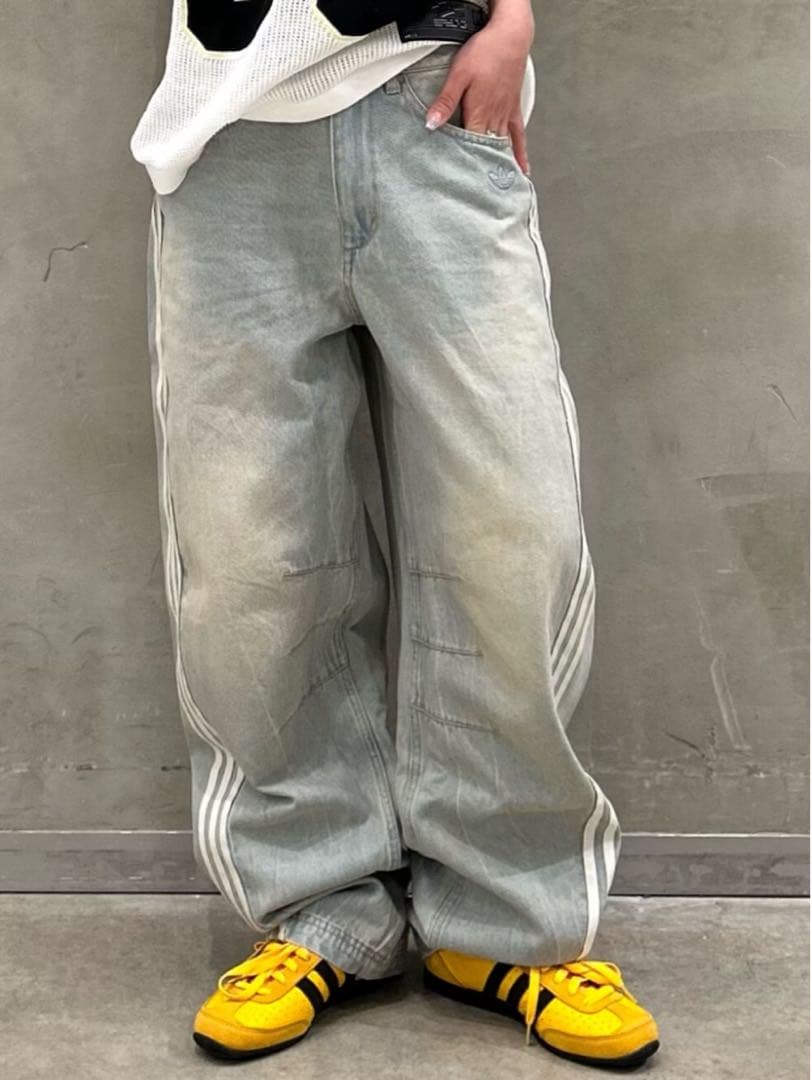 新品26】ADILENIUMシーズン3 バナナフィット ウォッシュドデニムパンツ
