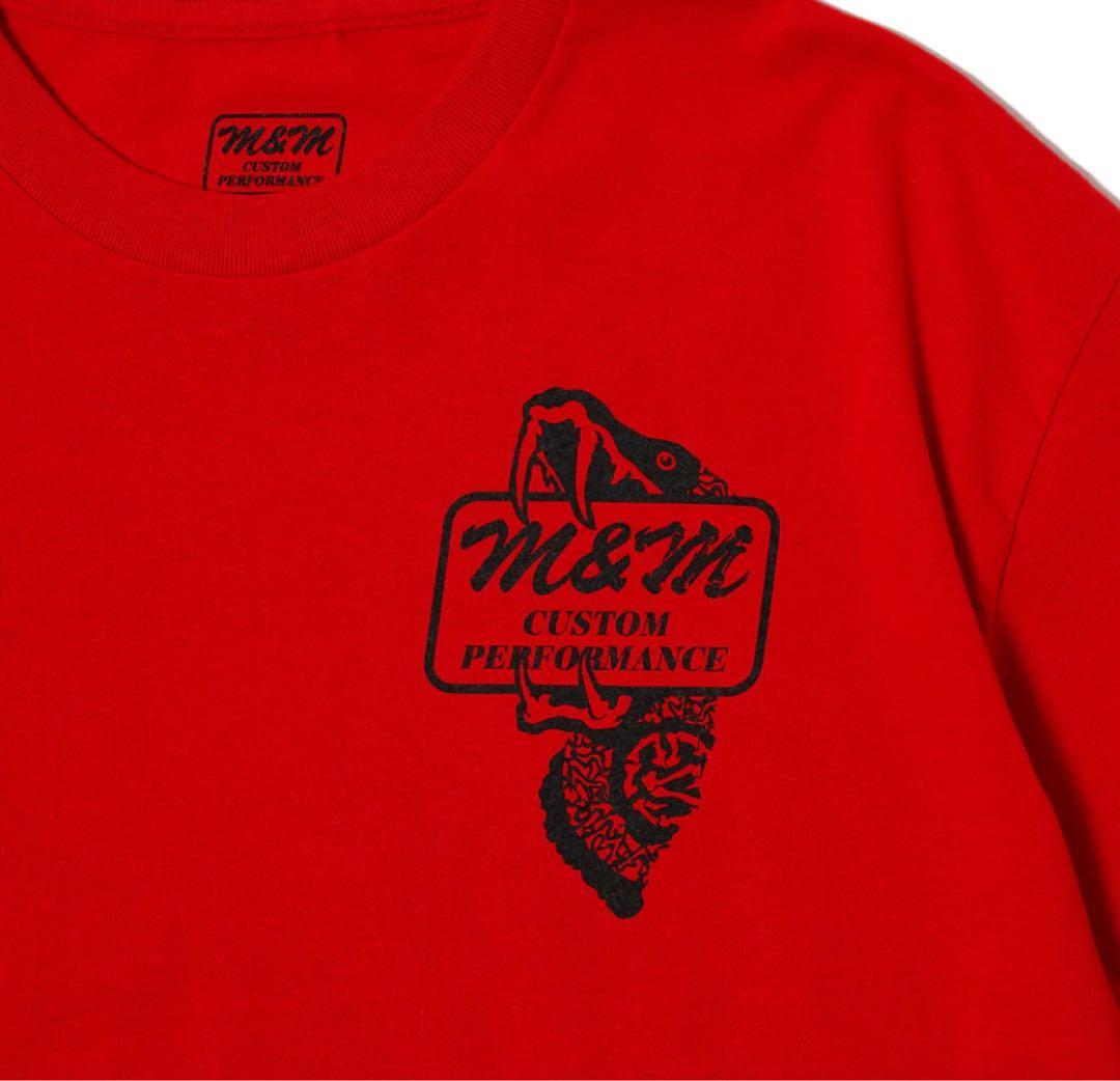 M&M×MASSES エムアンドエム　マシス　Tシャツ RED Lサイズ