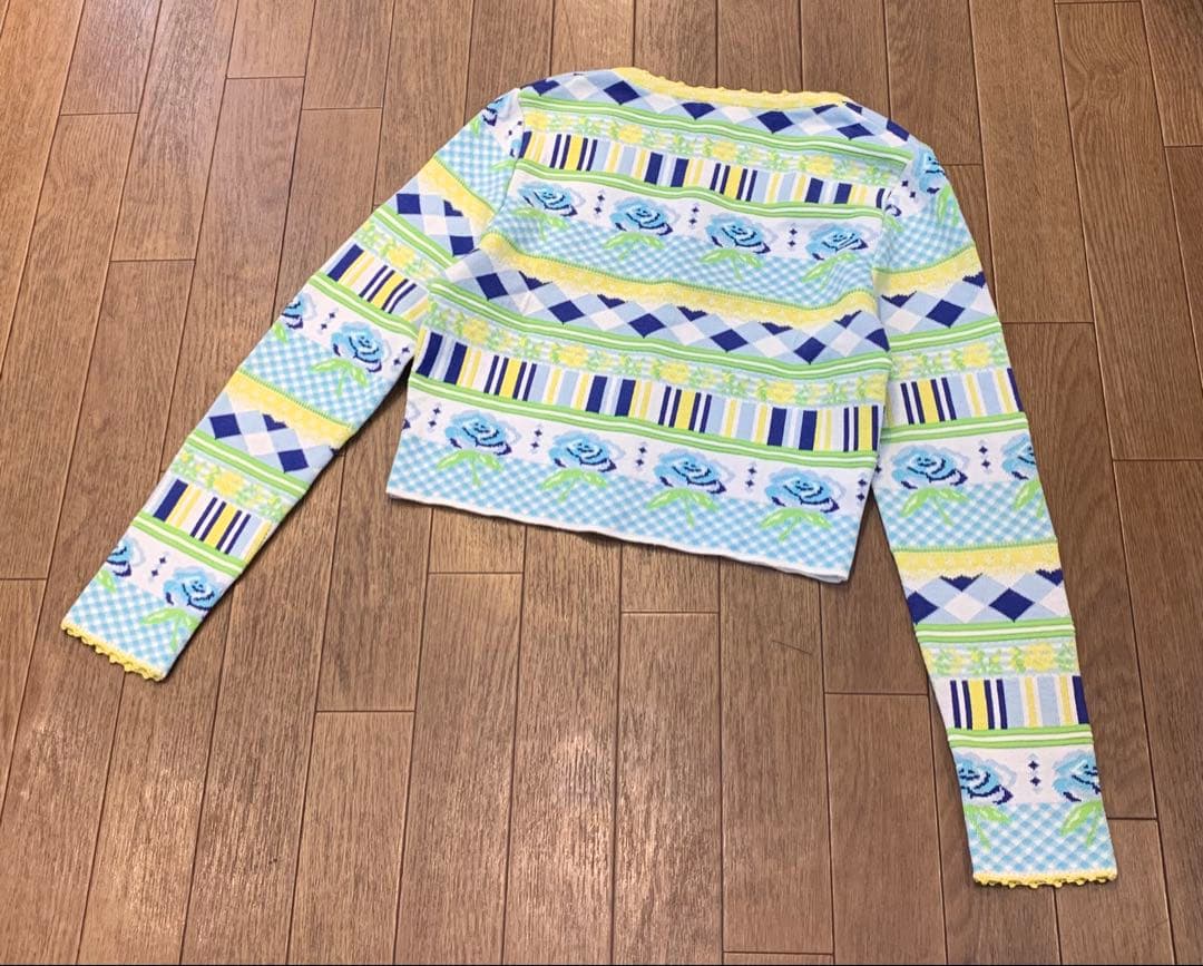 KENZO JUNGLE ケンゾー ジャングル 総柄 花柄 コットンカーディガン