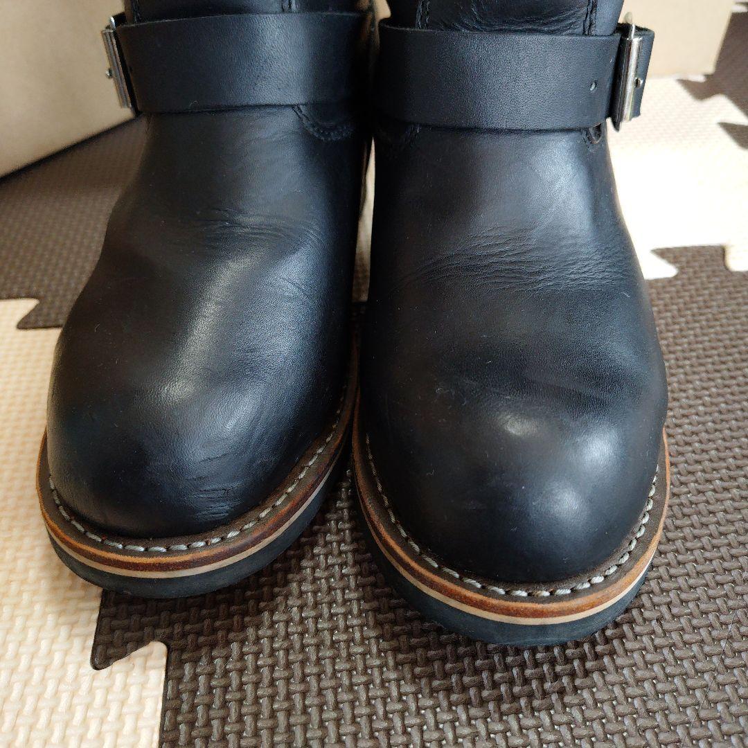 ゲッタグリップ　ブラック　レザー　エンジニアブーツ　24.0