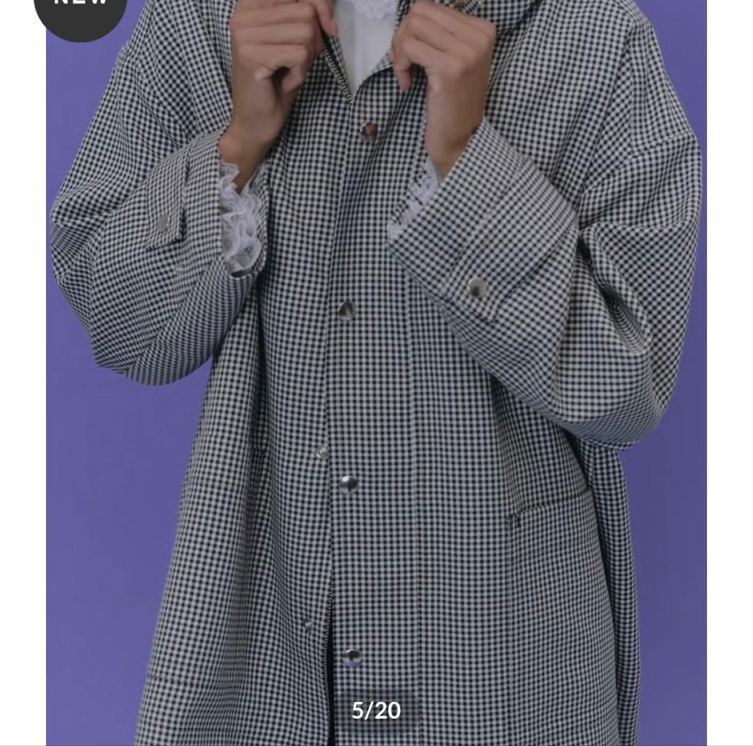 新品　ohga ギンガムチェック ベンリージャケット
