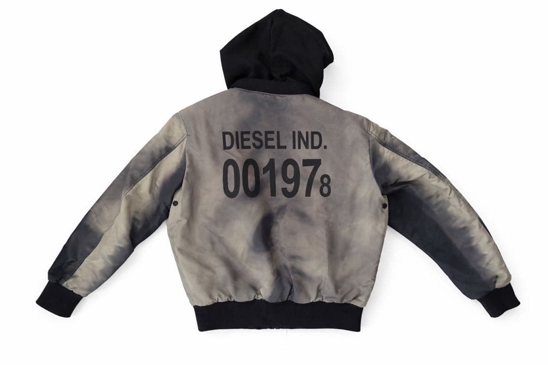 DIESEL ディーゼル MA-1 フード着脱可 内ポケット付