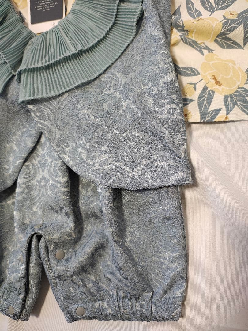 コトリ　バースデイ cottoli ベビー袴　襟付きベスト付　 70　花柄