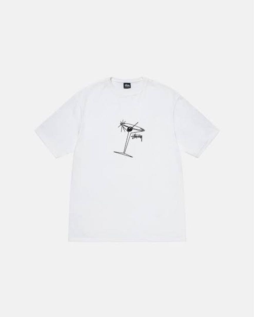 Stüssy ホワイト Tシャツ ロゴプリント