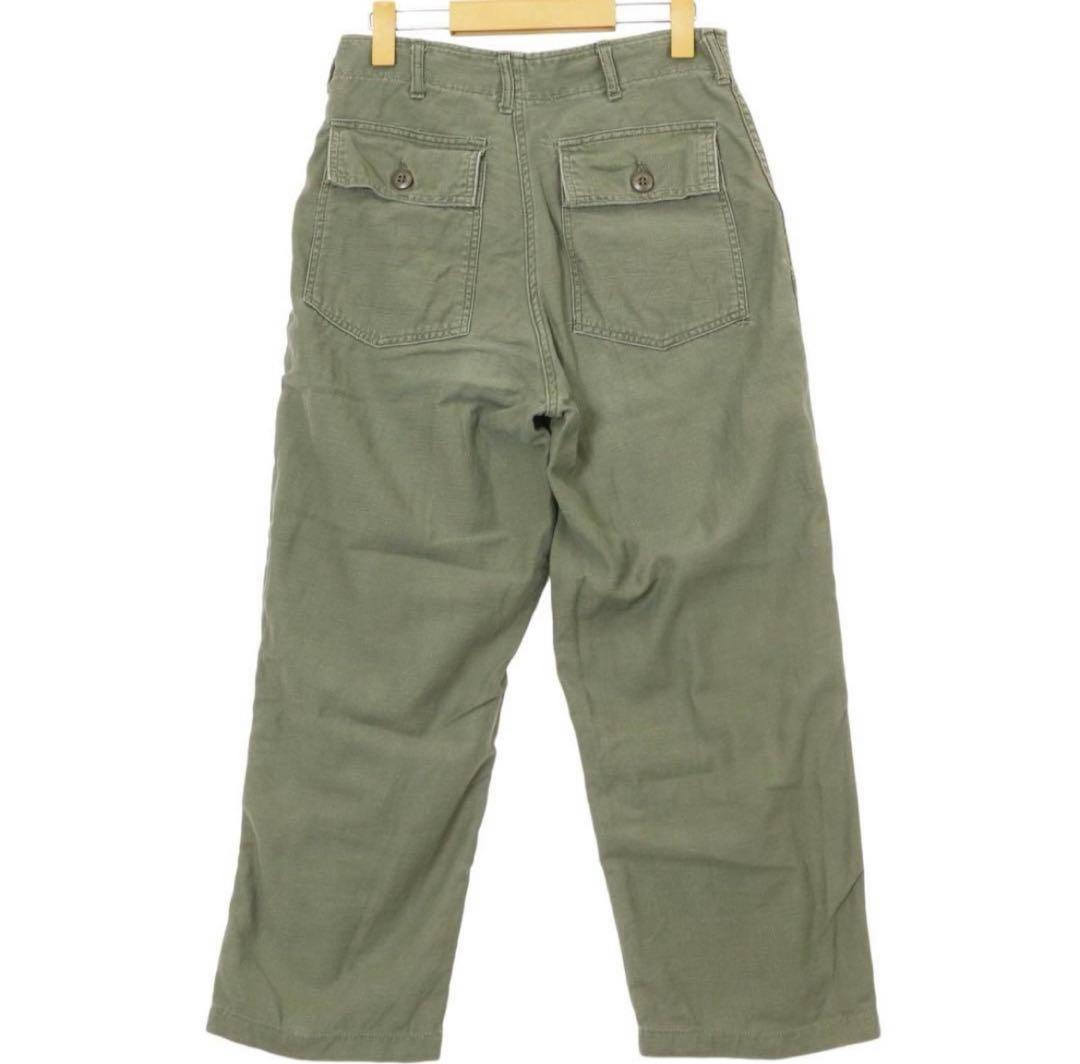 60s 70s u.s army ベイカーパンツ コットンサテン vintage