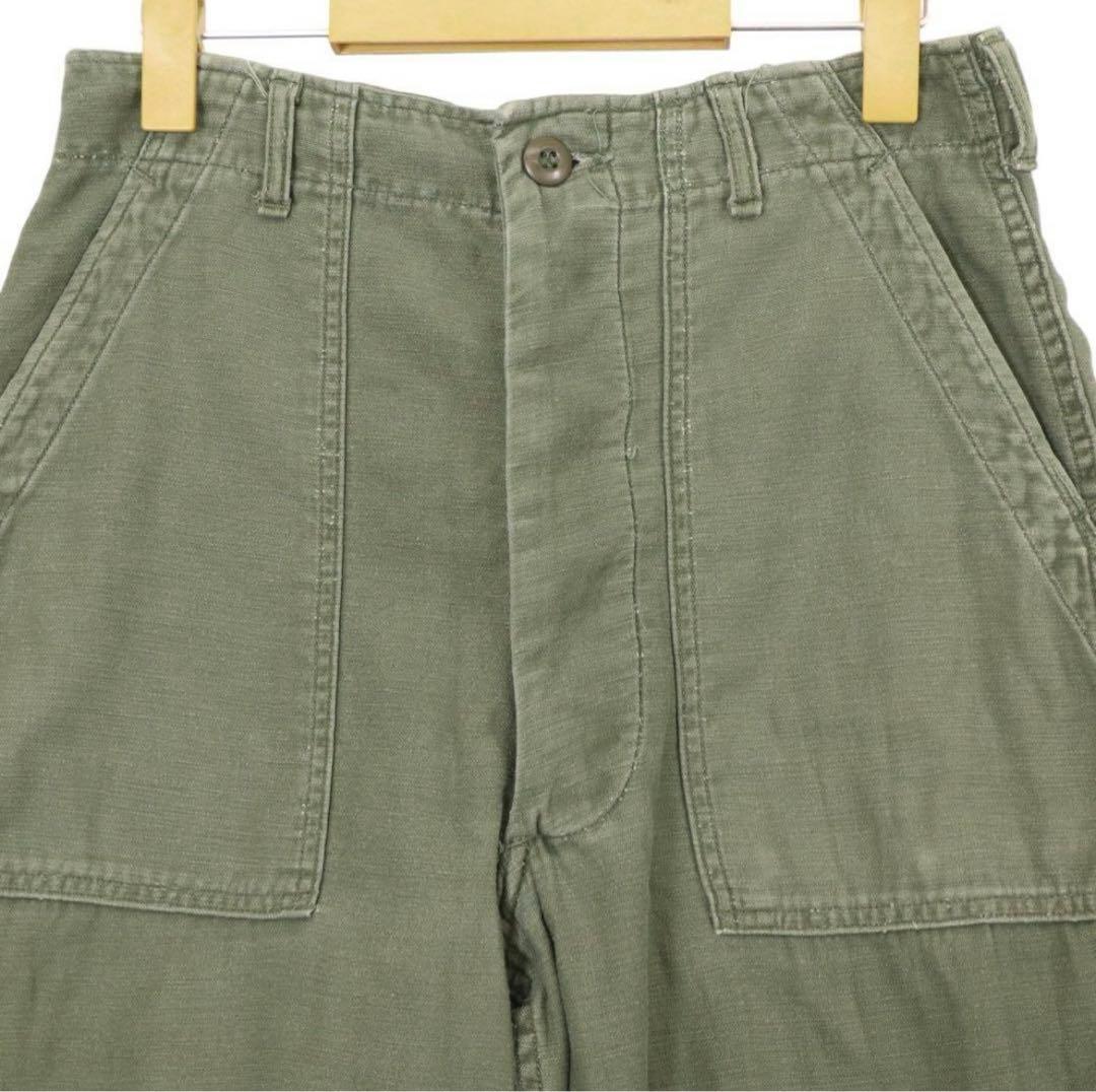 60s 70s u.s army ベイカーパンツ コットンサテン vintage