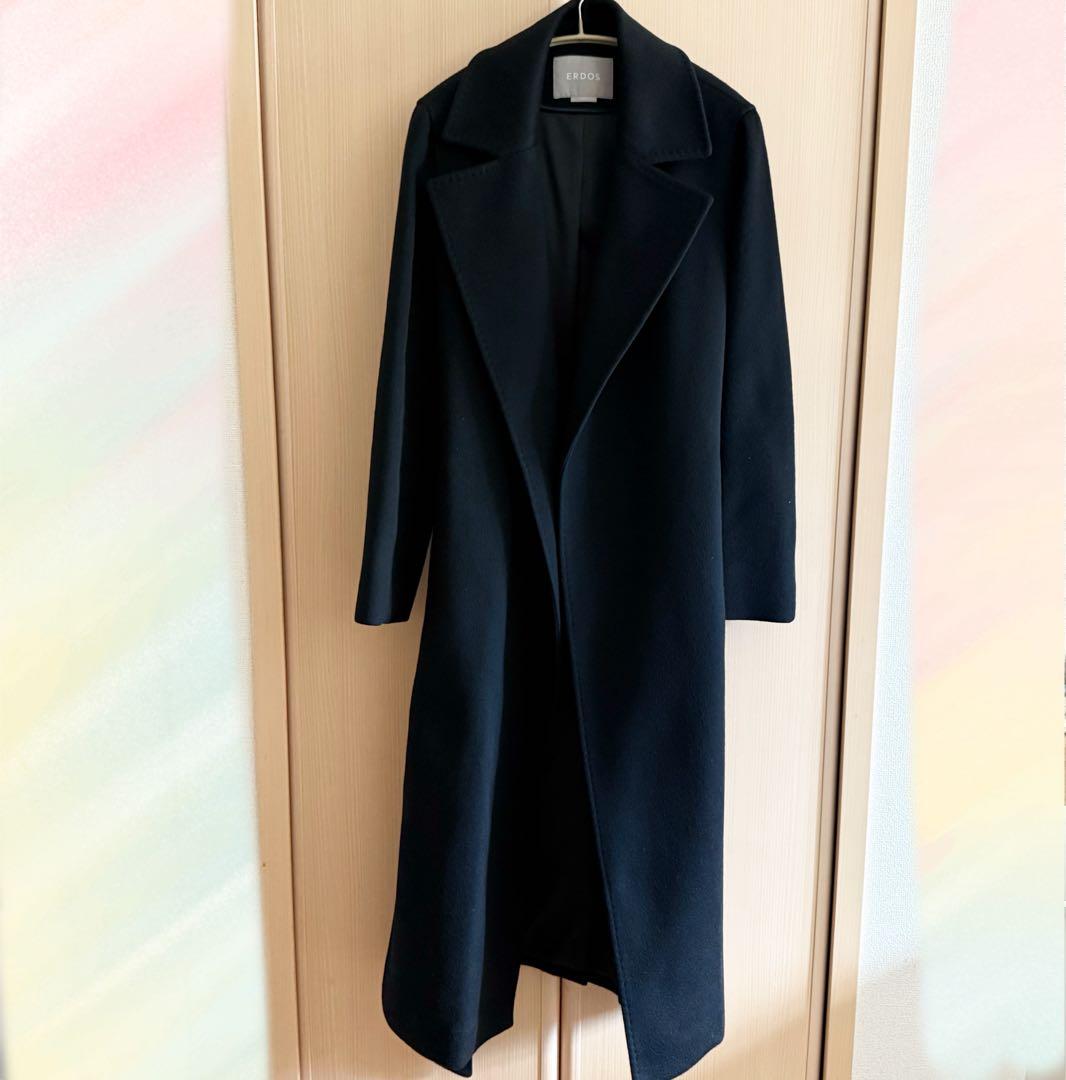 カシミヤロングコート　チェスターコート　カシミヤ100% ロングコート