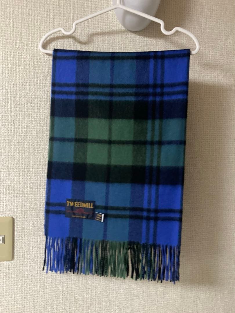 美品　TWEED MILL ツイードミル　大判ストール