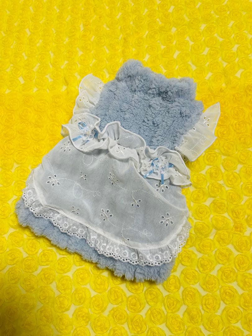♡5malu♡　ハンドメイド　犬服　わんこ服　3段フリル お散歩ワンピ
