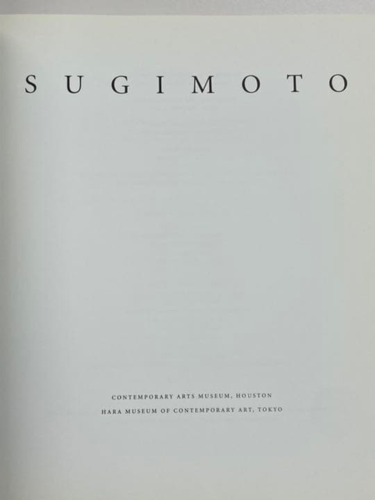 【古書】ＳＵＧＩＭＯＴＯ（杉本博司展）