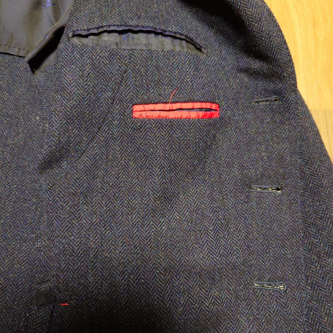 ISAIA イザイア ジャケット 46 ネイビー ツィード