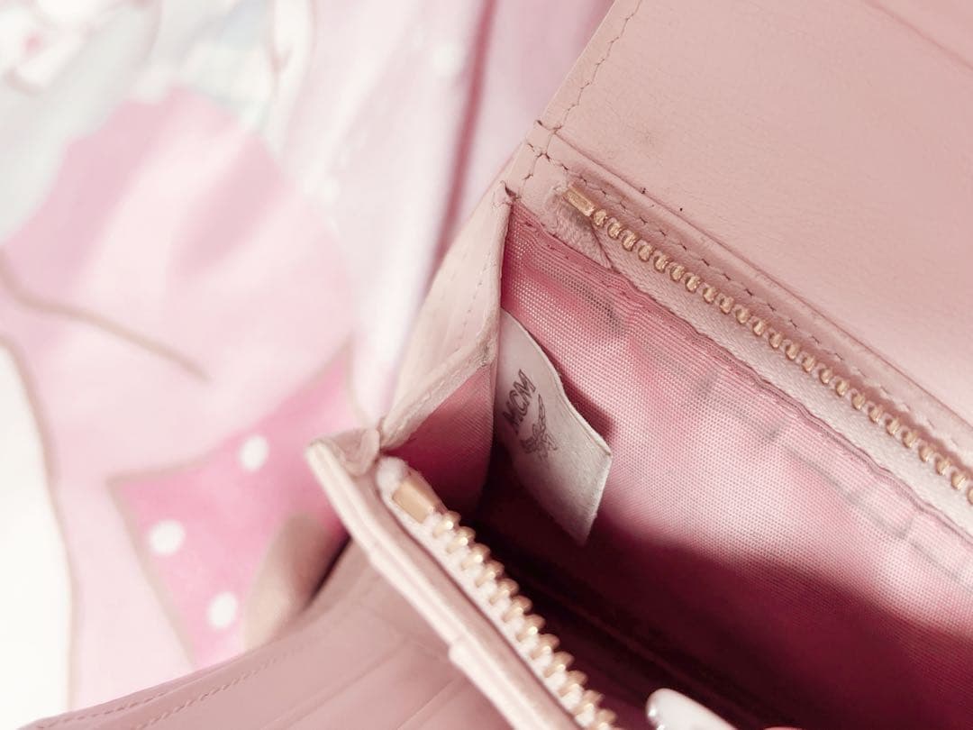 MCM 財布 ピンク