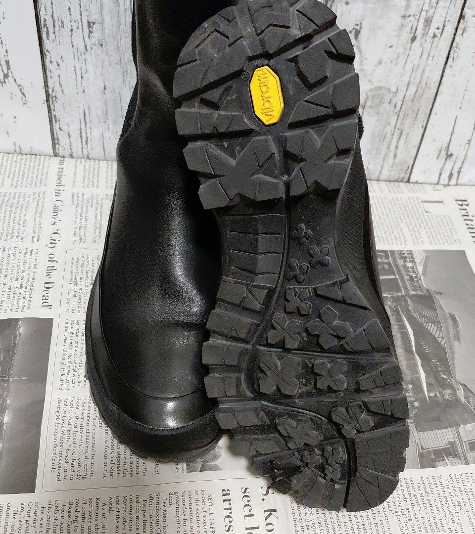 LE TALON GRISEレザーVIBRAMバックリブショートブーツ
