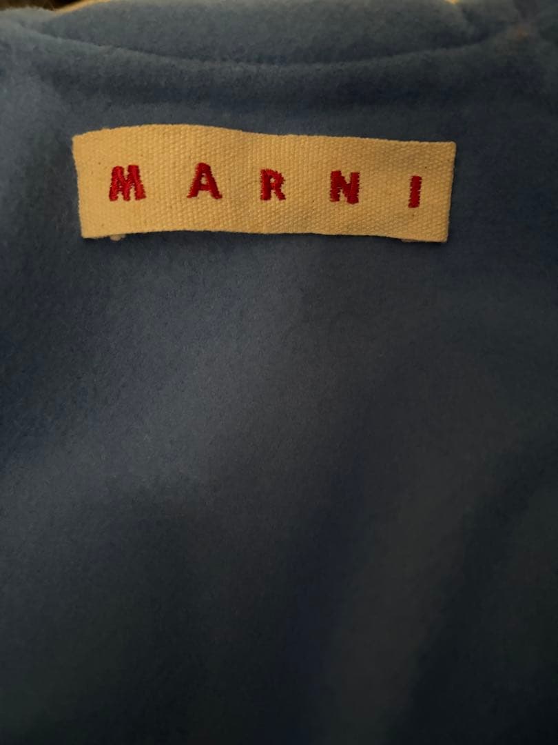 マルニ　MARNI フードコート　ブルー　イタリア製