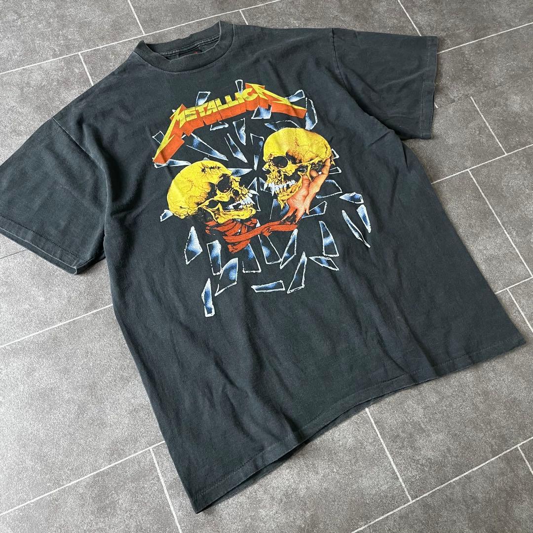 llica メタリカ S/S フェード Tシャツ 墨黒 XL