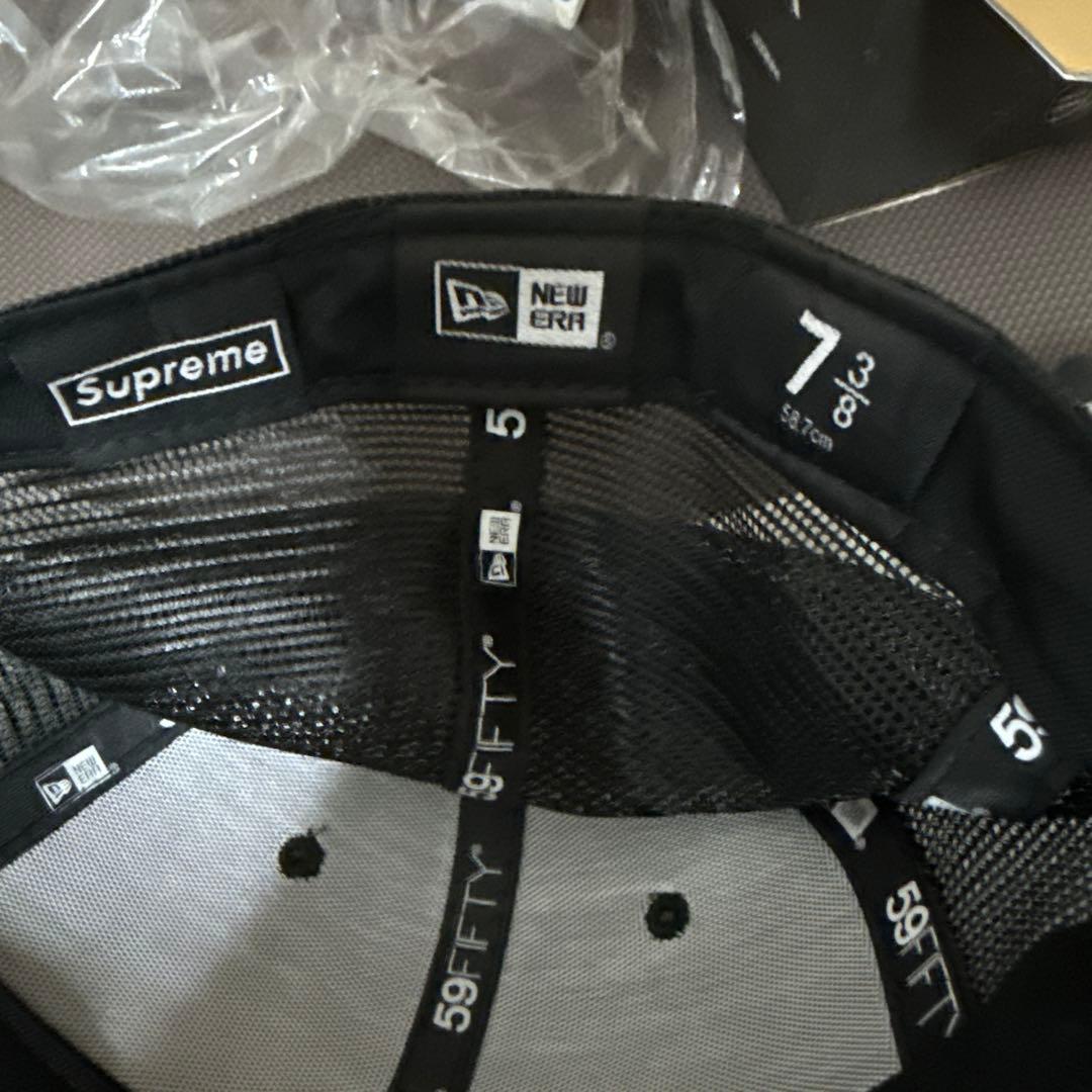 Supreme メッシュバックキャップ 黒