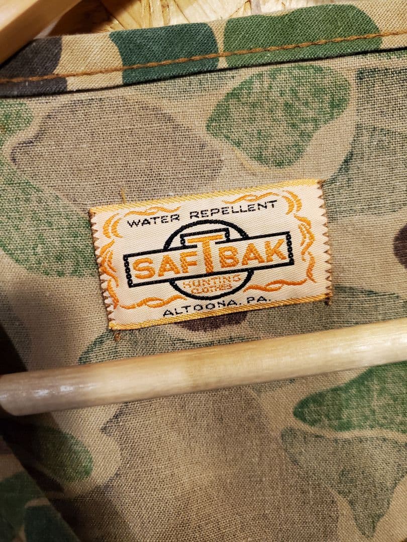 80s SAFTBAK ハンティングカモ ダック ベスト古着 ヴィンテージ