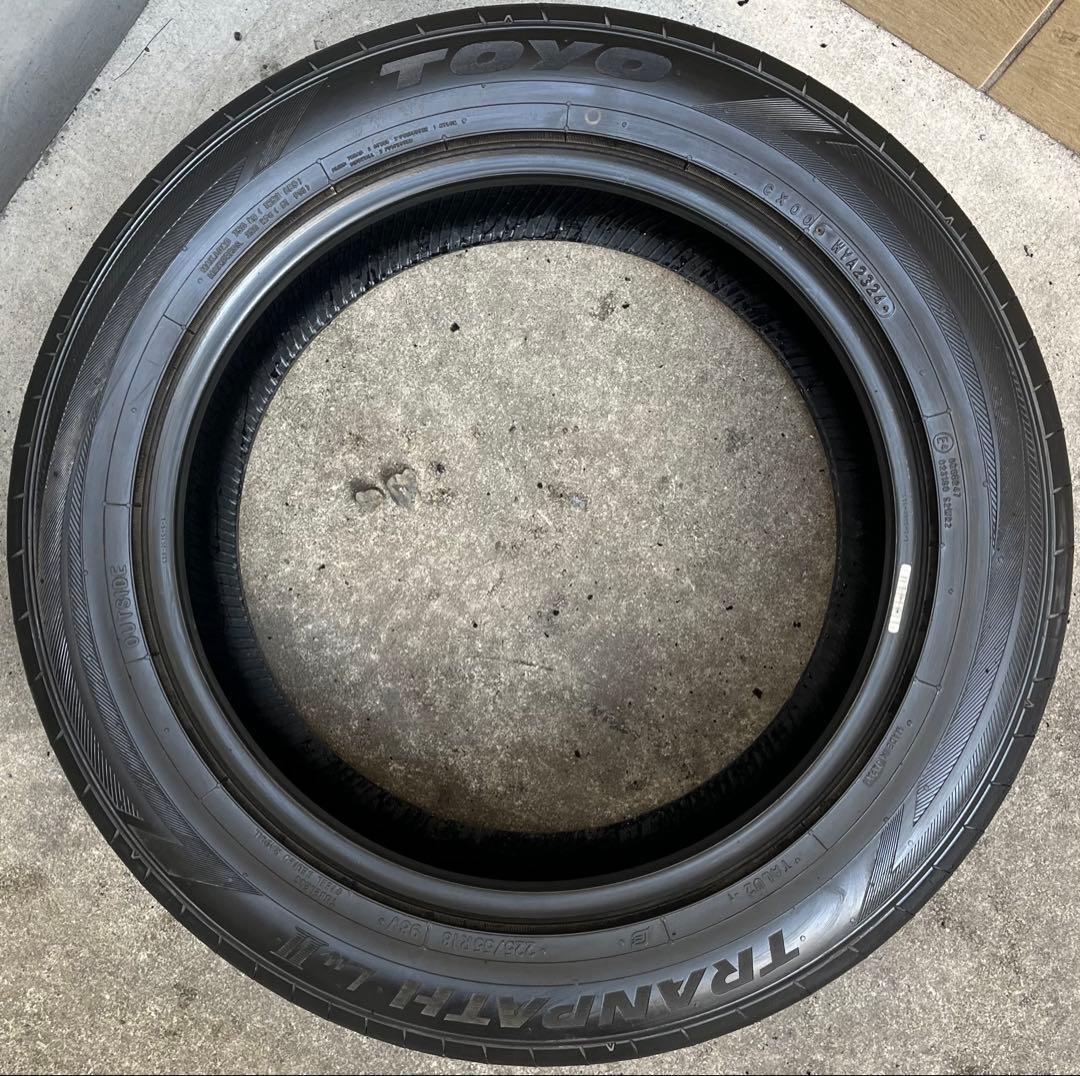 24年製　溝約9分山　TRANPATH トーヨータイヤ　225/55R18 2本