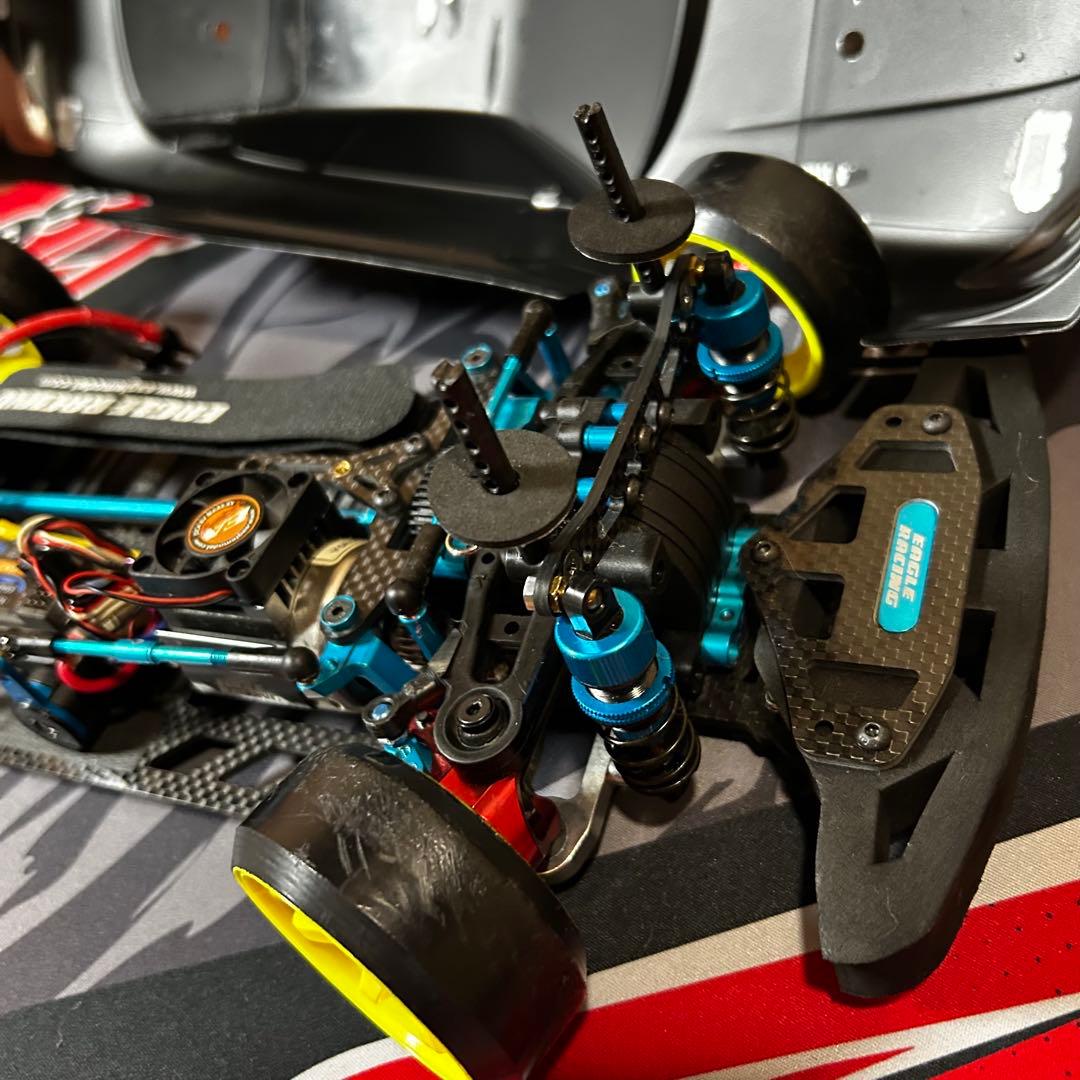 タミヤ TT-01 シルビア S15 カーボンシャーシ ケツカキ1.5 4WD