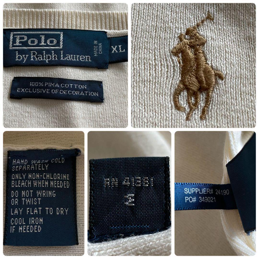 IS79【大人気】ポロバイラルフローレン刺繍ピマコットン薄手ニットVネックベスト