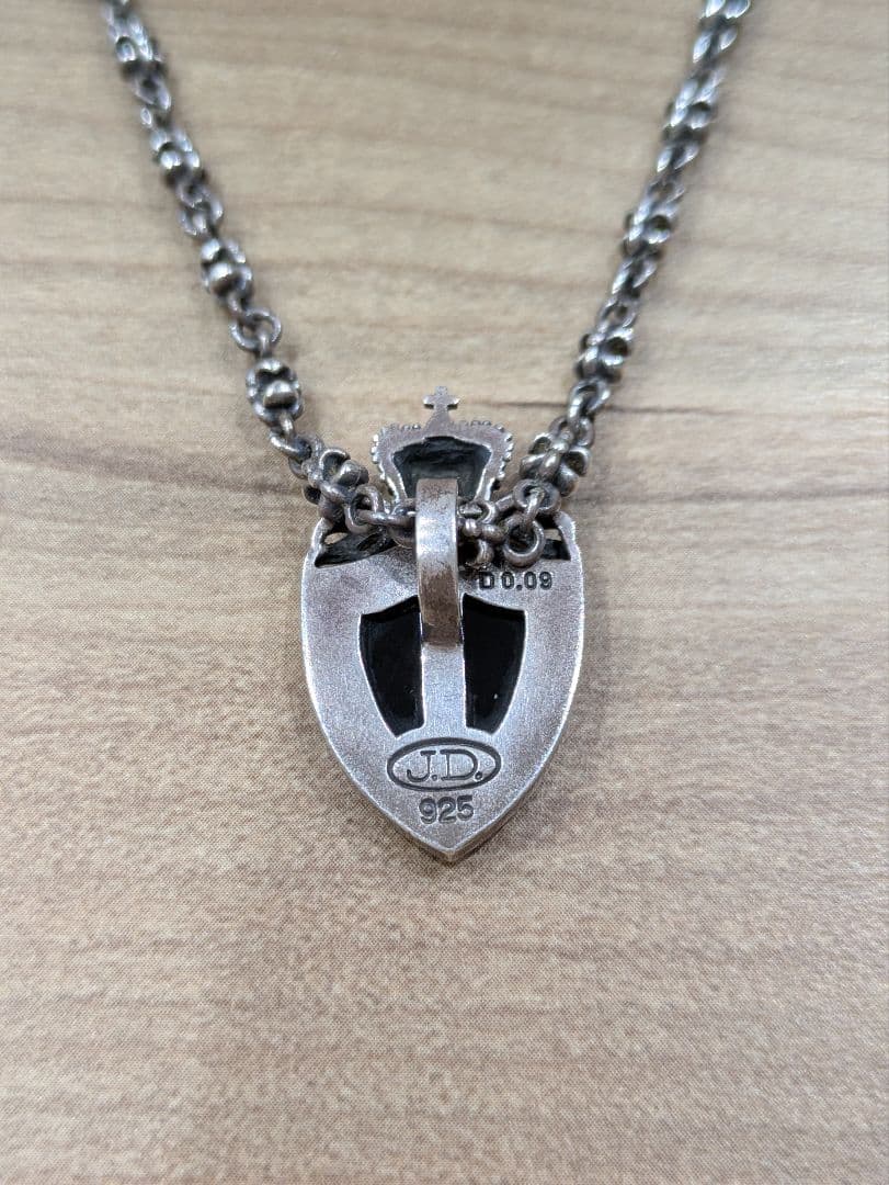 Justin Davis クラウンネックレス ピアス セット