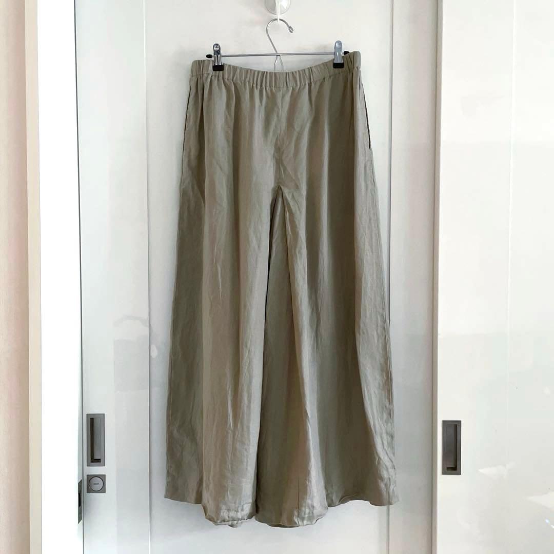 【美品】ジャーナルスタンダード リネン100% タック キュロット 38