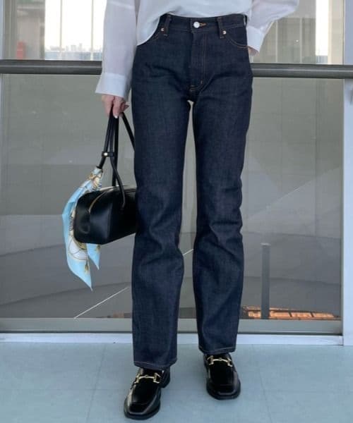 Mila Owenセルビッチテーパードデニムパンツ【ウォッシャブル】新品タグ付き