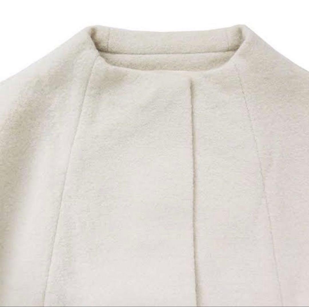 ジャケット・アウター evam eva press wool coat ivory 2