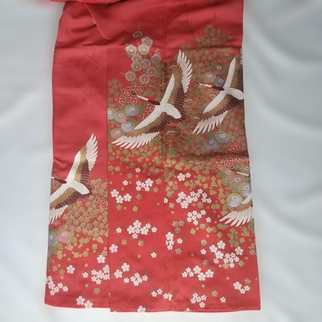 振袖 鶴花模様 成人式