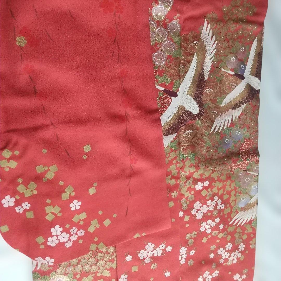 振袖 鶴花模様 成人式