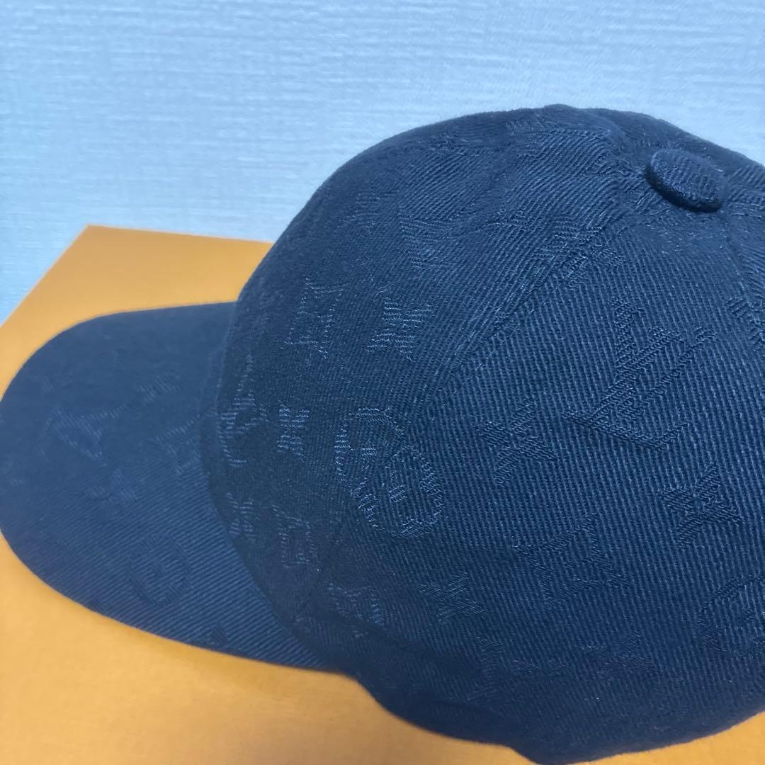【新品・未使用】ルイヴィトン　キャップ　モノグラム　黒　58　M76584