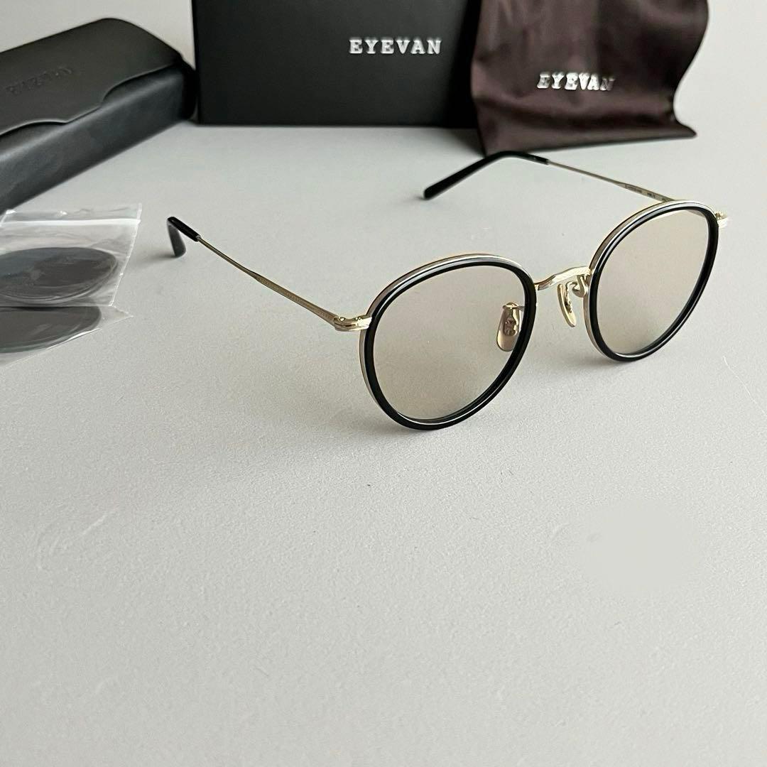 EYEVAN アイヴァン E-0509 PBK/G 未使用極美品