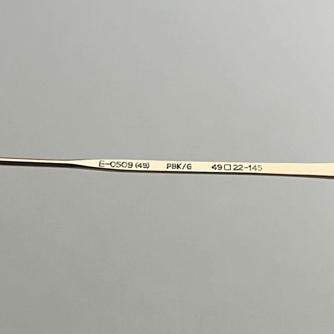 EYEVAN アイヴァン E-0509 PBK/G 未使用極美品