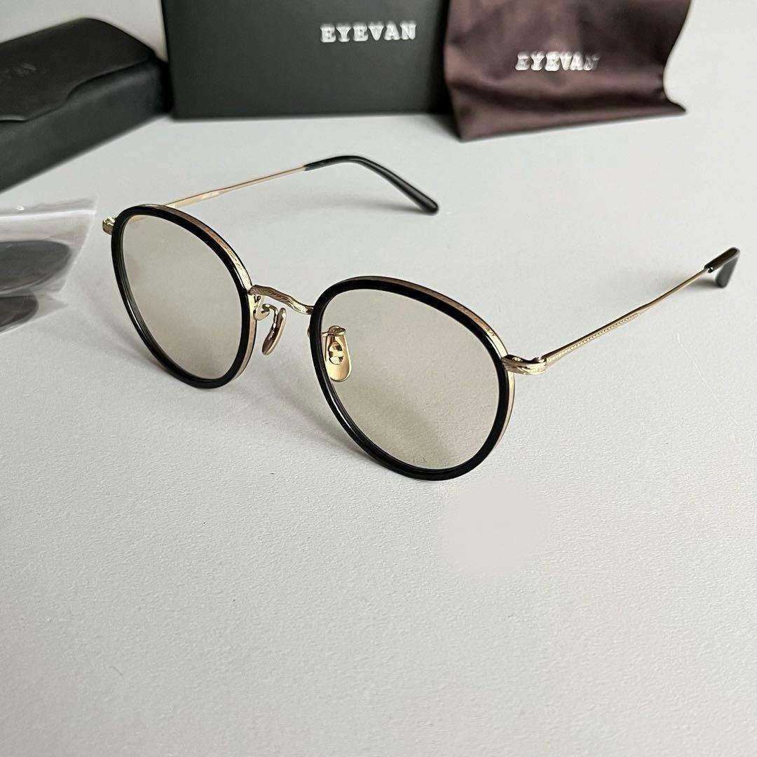 EYEVAN アイヴァン E-0509 PBK/G 未使用極美品
