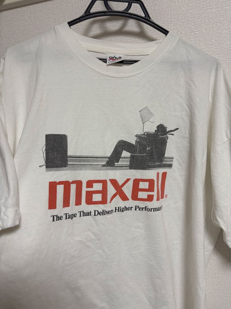 サイズ感◎90s Maxell マクセル Tシャツ XL Anvil