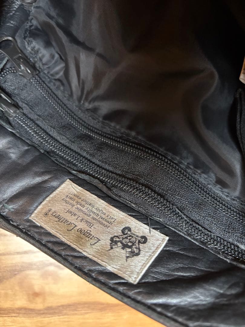 Liugoo Leathers 本革レギュラーフィットレザーパンツ　34インチ