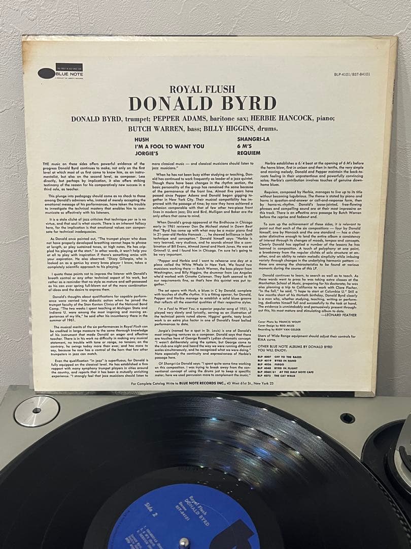 洋楽 Donald Byrd  Flush LP