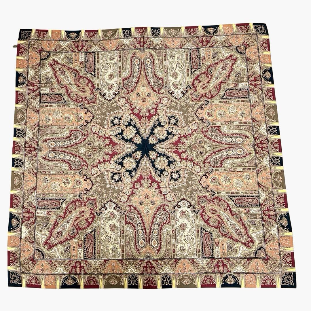 【極美品】エトロ ETRO 大判ストール シルクウール ペイズリー