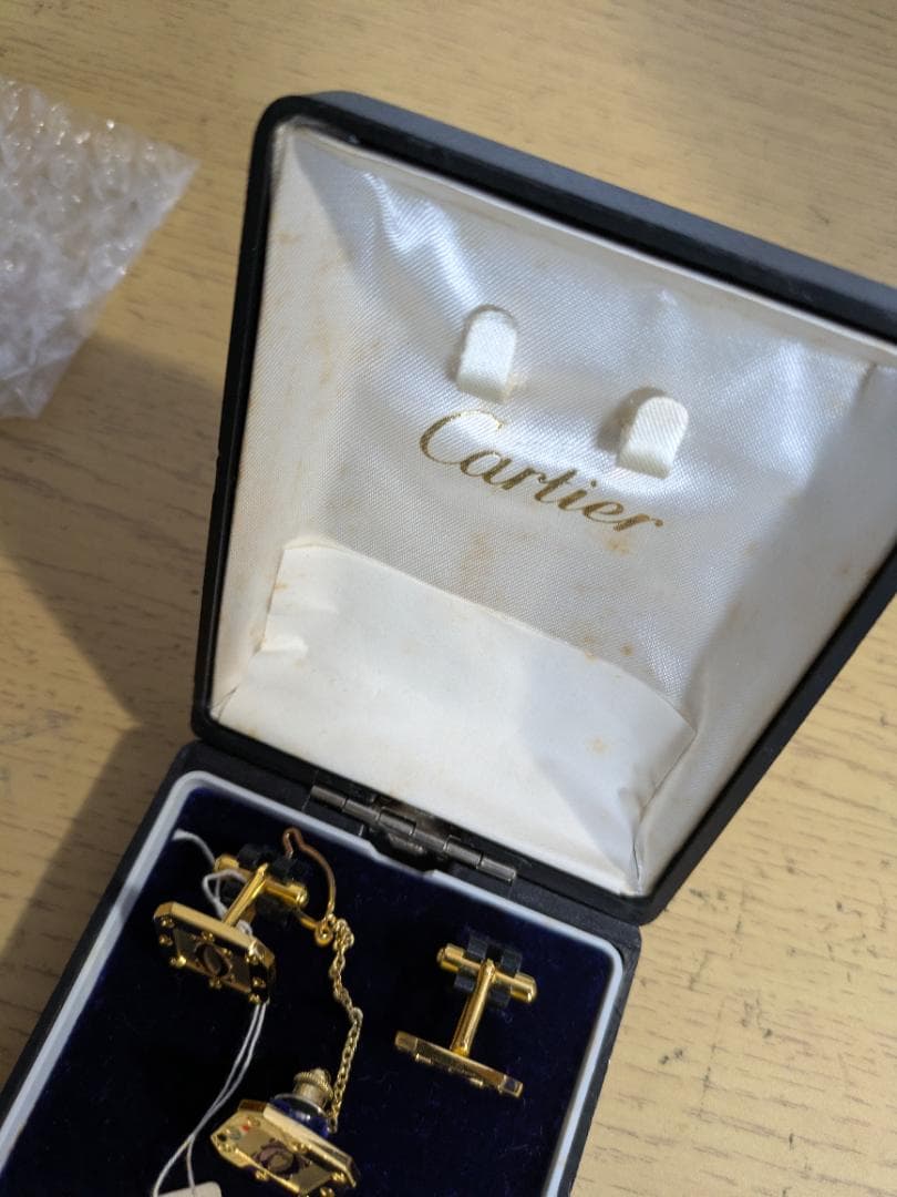 Cartier カルティエ　ビンテージカフス、タイタック、3点セット